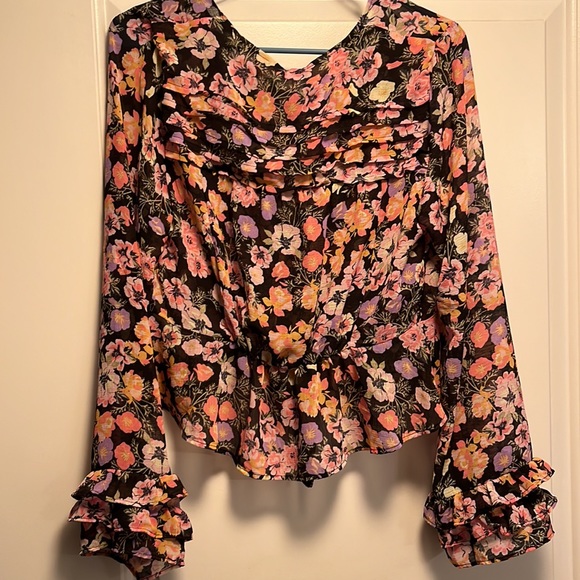 Sheer floral blouse - Picture 3 of 4